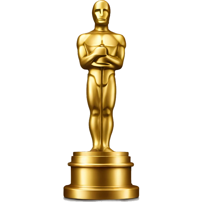 A gold Oscar statuette emoji