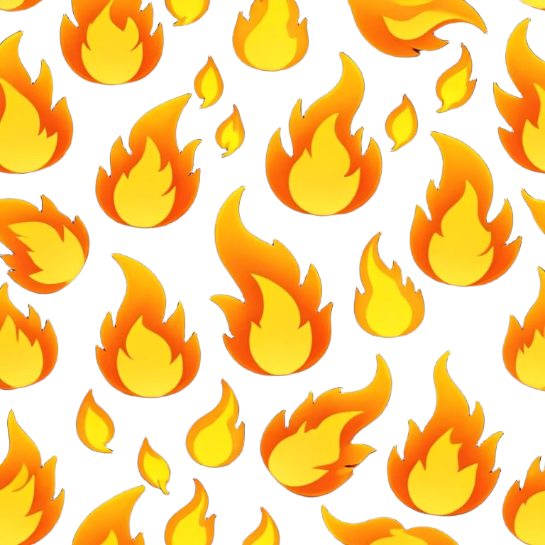 Schreiben mit feuer emoji