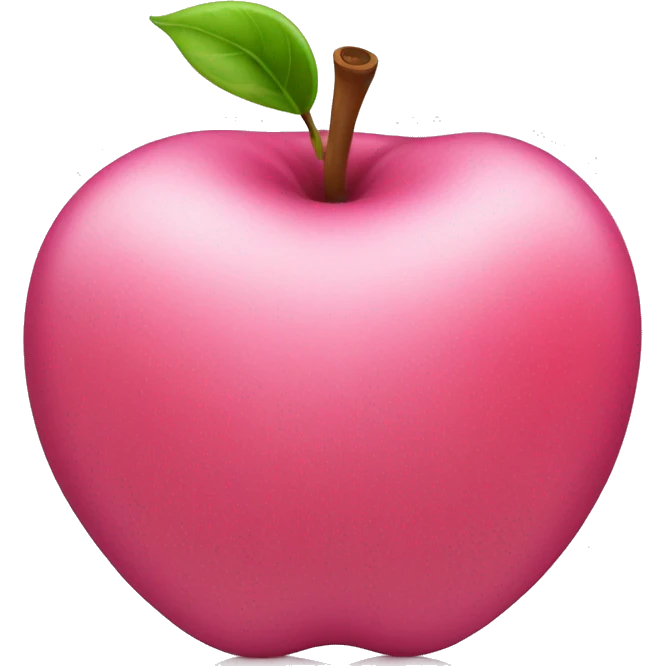 Pink apple emoji