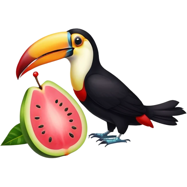 toucan and guava together emoji