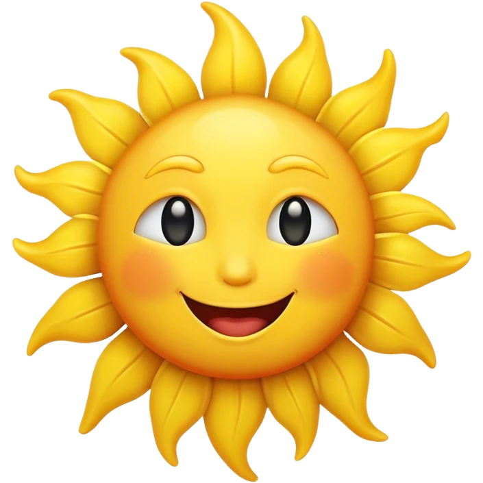 Happy sun emoji