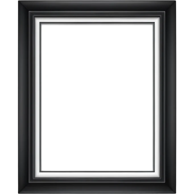 simple white picture frame emoji