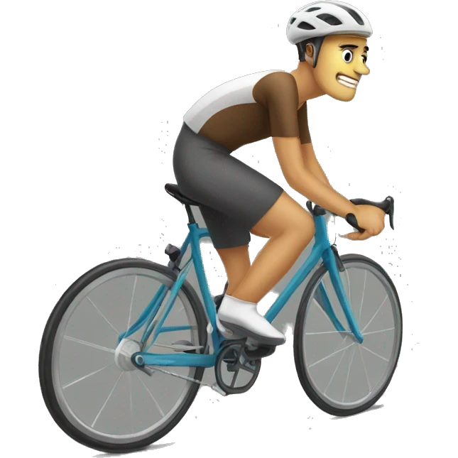 Marcron sur vélo  emoji