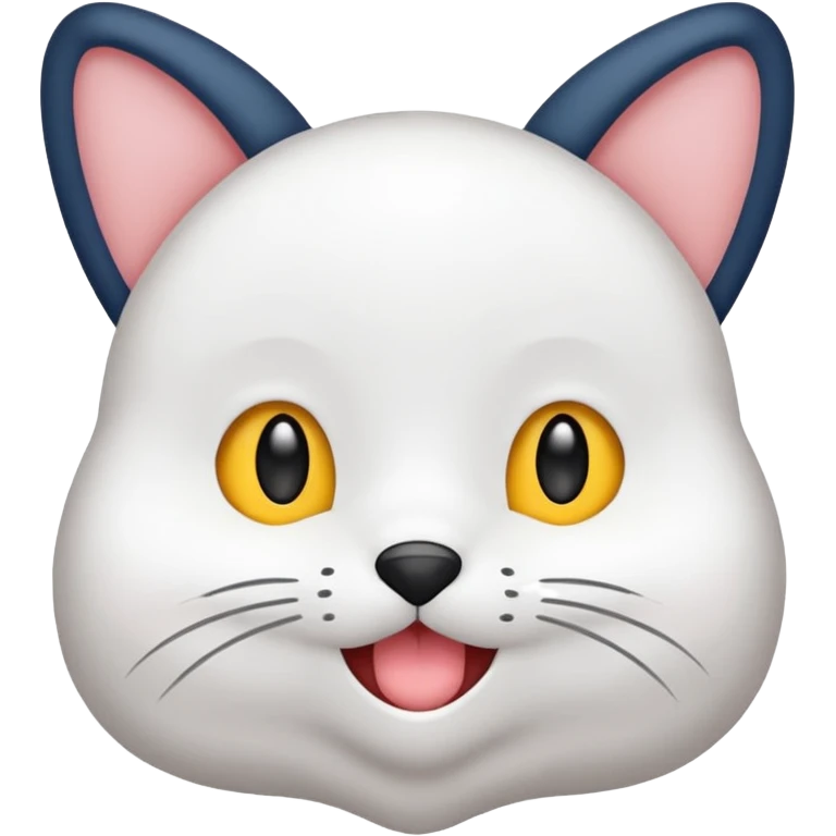 ふわふわした白い生き物 emoji