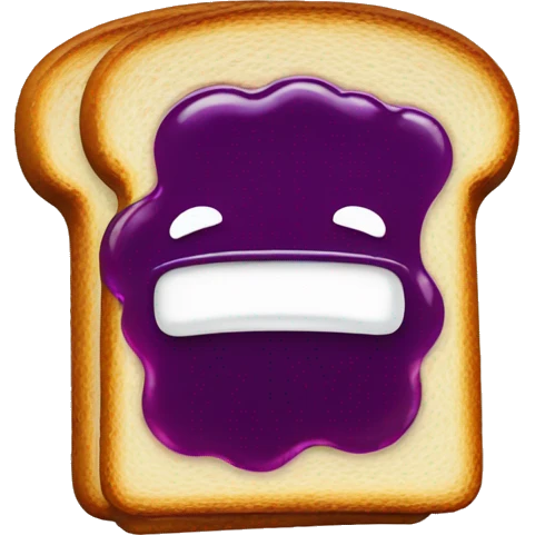 toast with grape jelly emoji