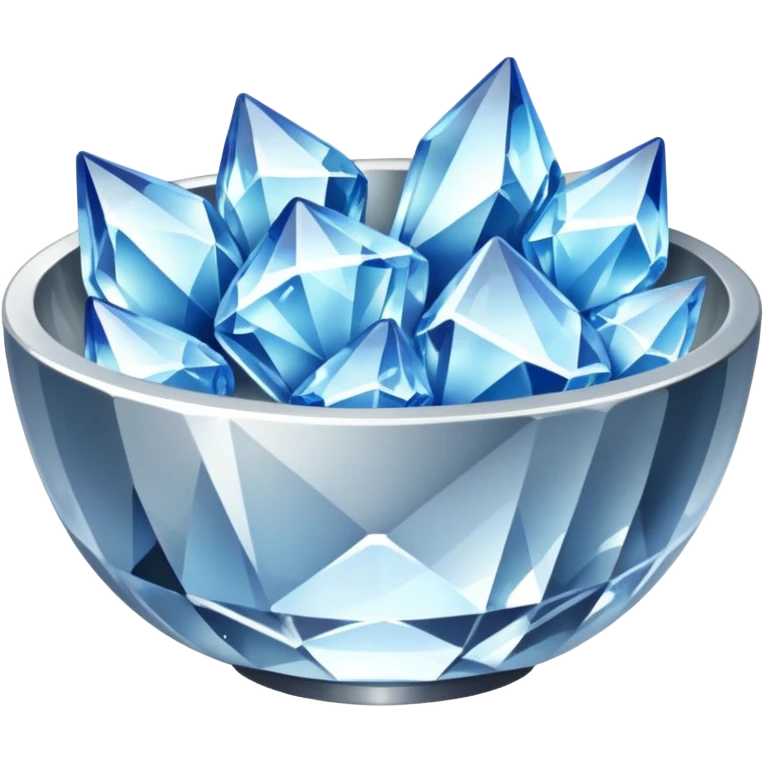 a bowl of blinged crystal emoji