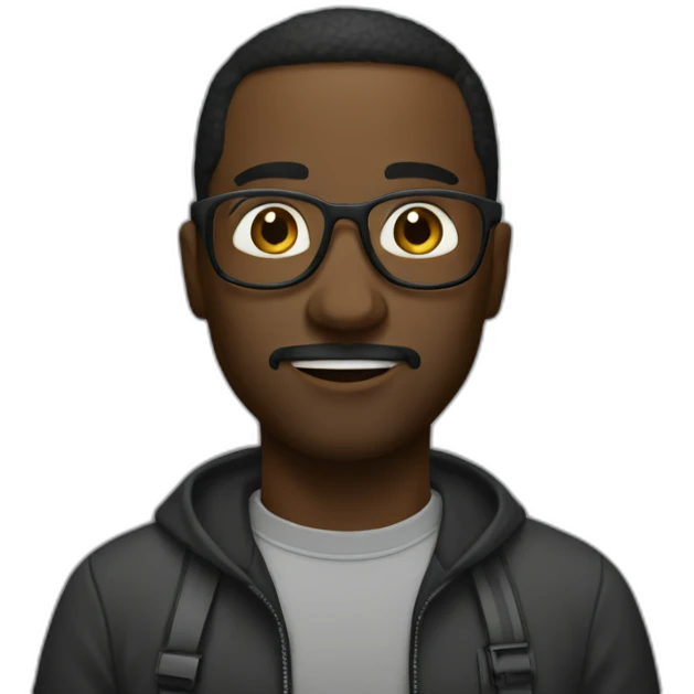 The Explorimentalist black man emoji