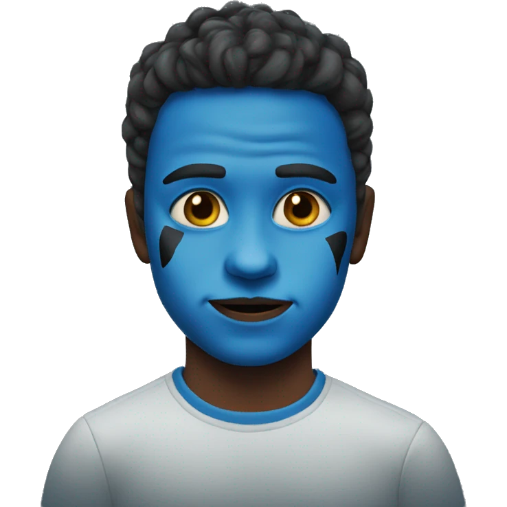 brave hear film with blue face paint emoji