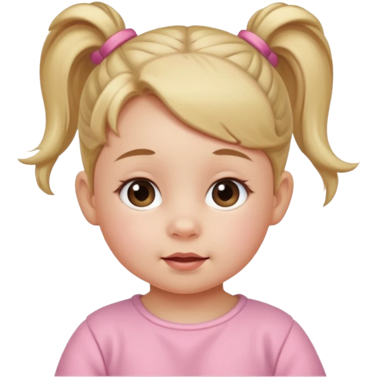 baby with ponytail emoji