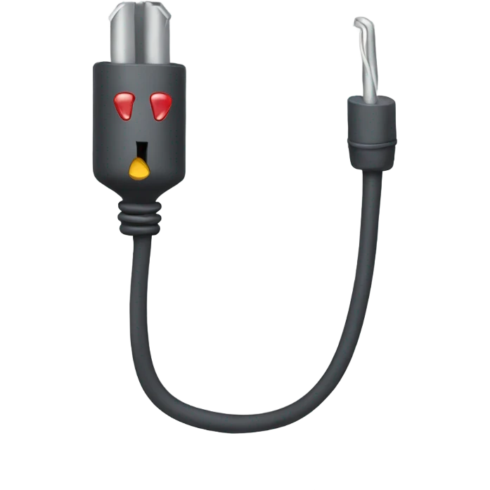 Eletric cable mickie mouse connector emoji