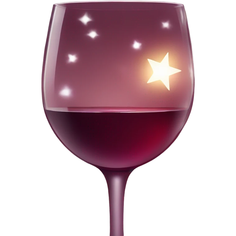 Stars and wine emoji