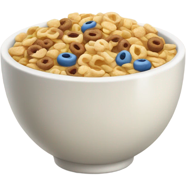 A bowl of cereal WITH MILK emoji