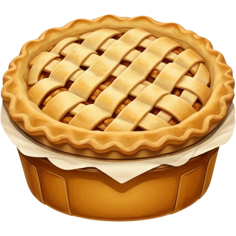 Apple pie in sleeve emoji