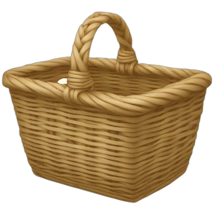 rectangular wicker basket emoji
