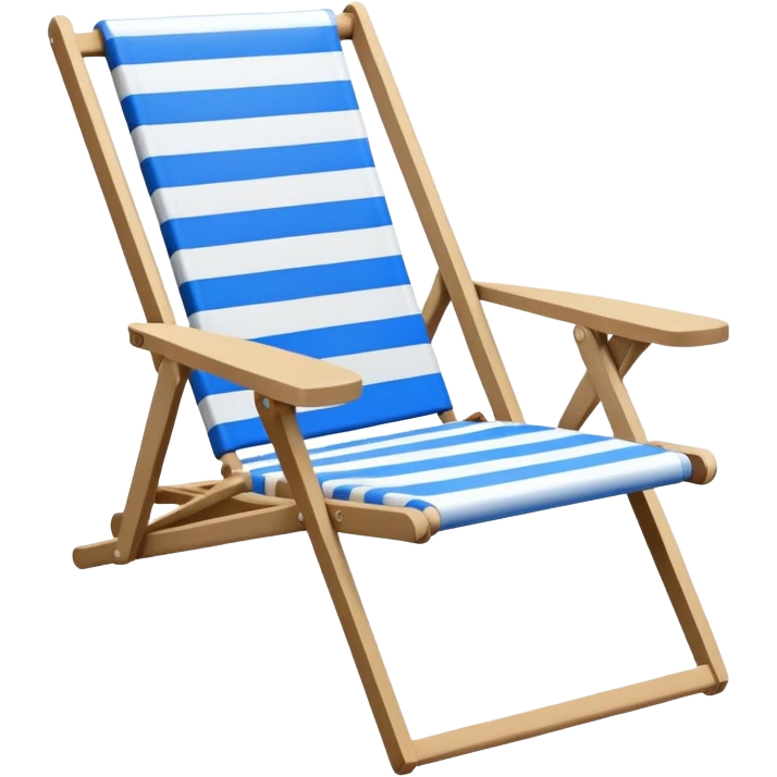 striped beach chair emoji