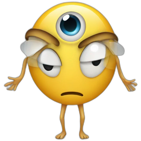 Eye with arms and legs emoji