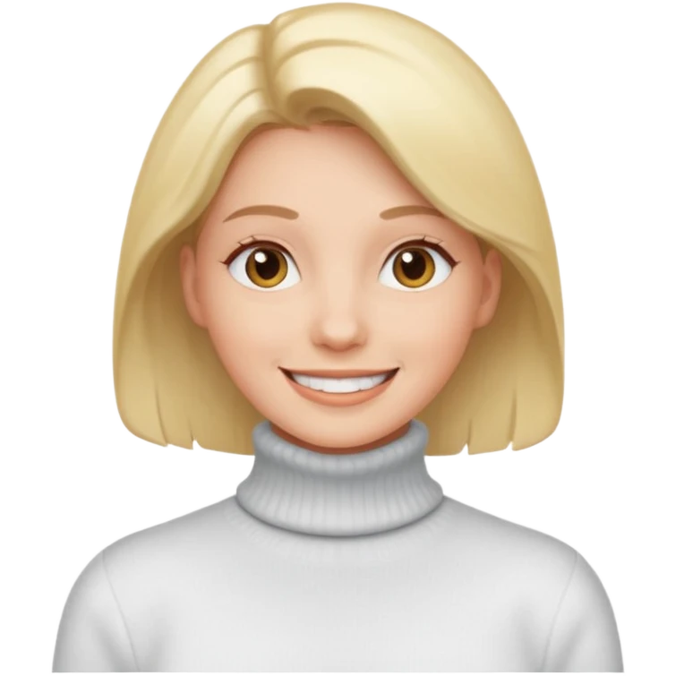 white turtleneck sweater on big tits emoji