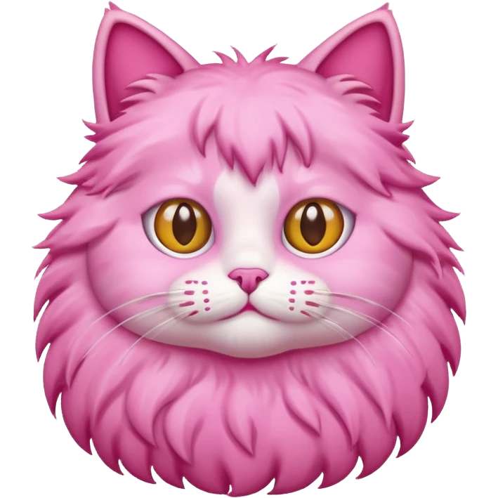Pink cat emoji