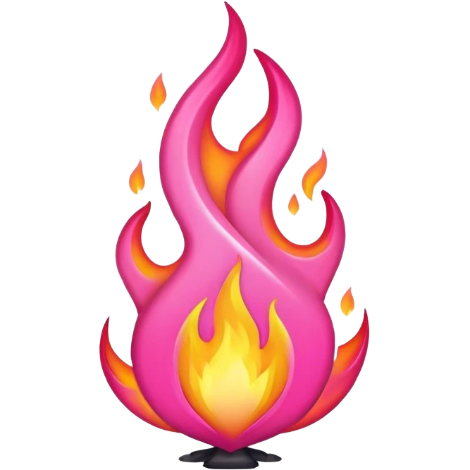 pink flame emoji