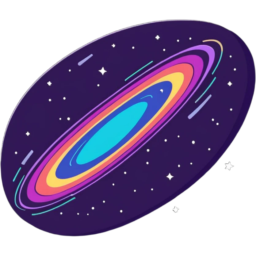colorful galaxy with stars emoji