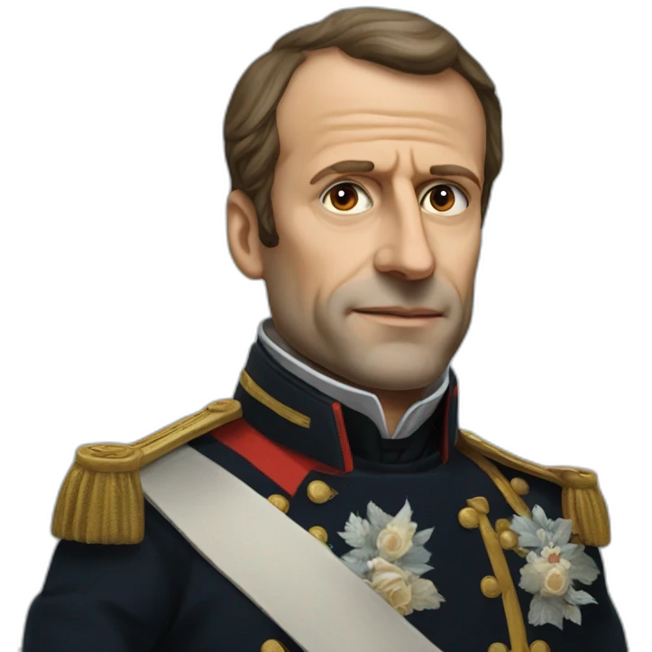 Napoléon frappe Macron emoji