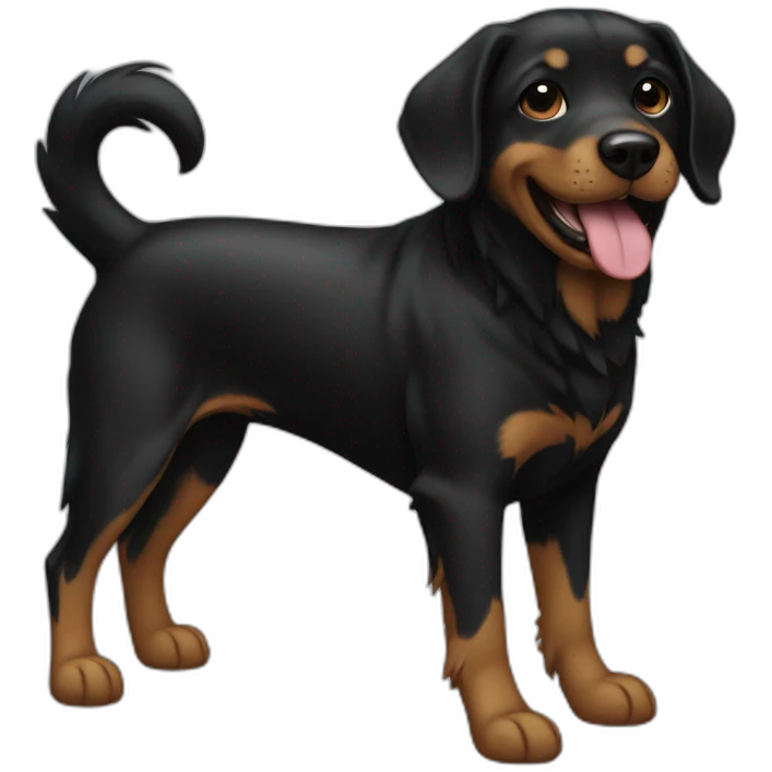dog  black emoji