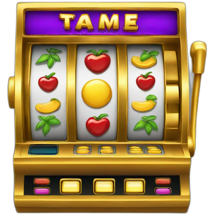 slot machine with gold emoji