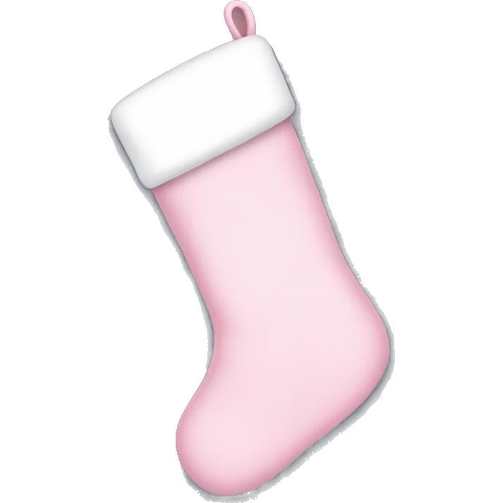 light pink Christmas stocking emoji