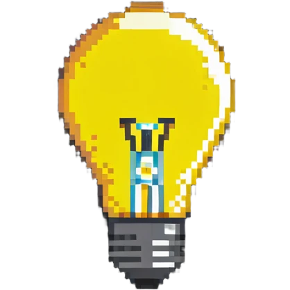 LED light bulb glowing emoji