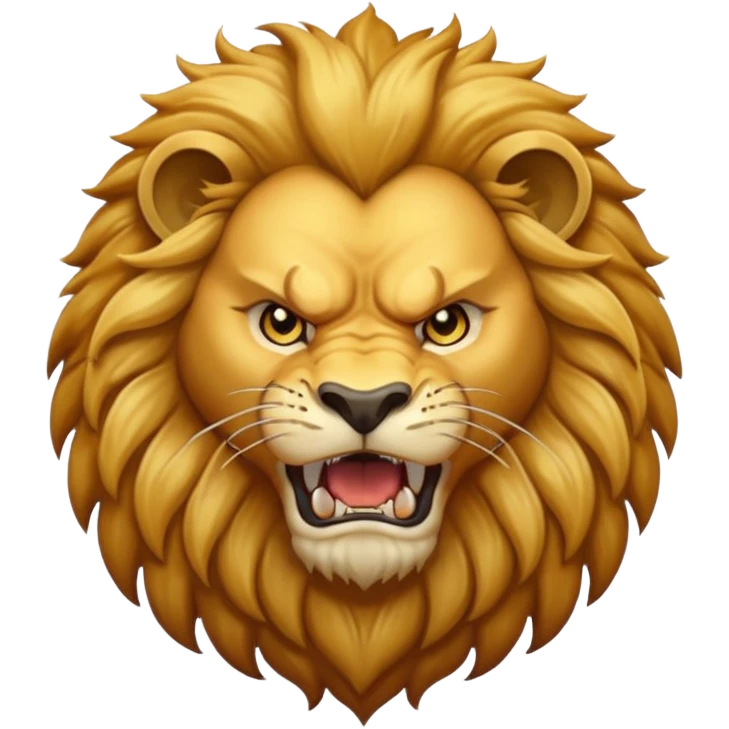 Angry lion emoji
