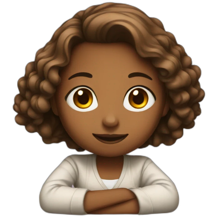 Girl on a table  emoji