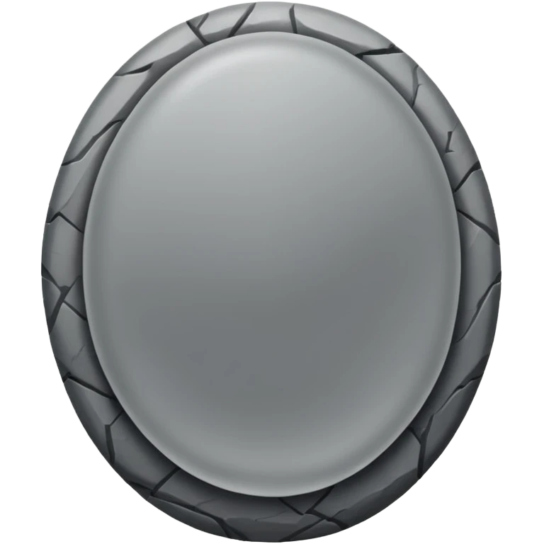 Generate stone oval cutted emoji