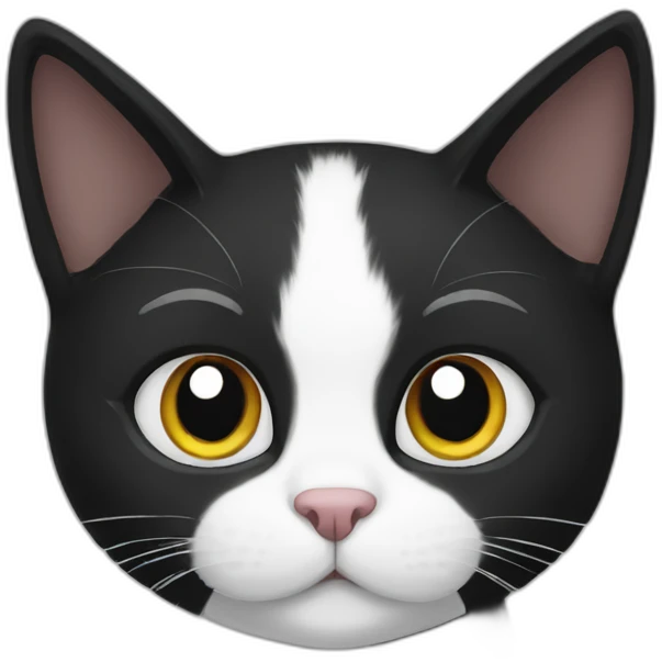 black cat white cat emoji