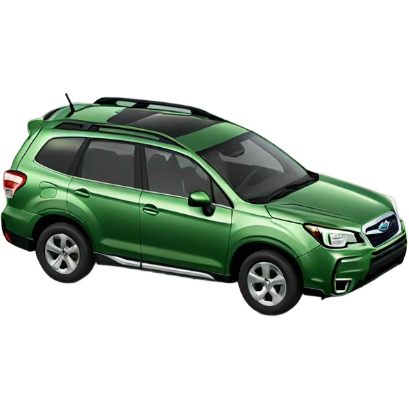 Subaru Forester in green emoji