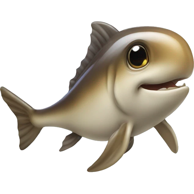 Squelette de dauphin emoji