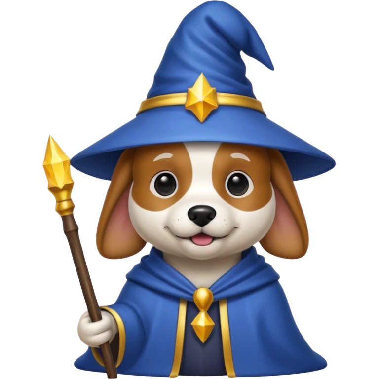 Dog wizard emoji