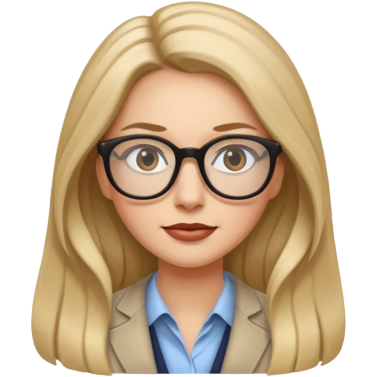 cewe rambut panjang ambis yang pake kacamata emoji