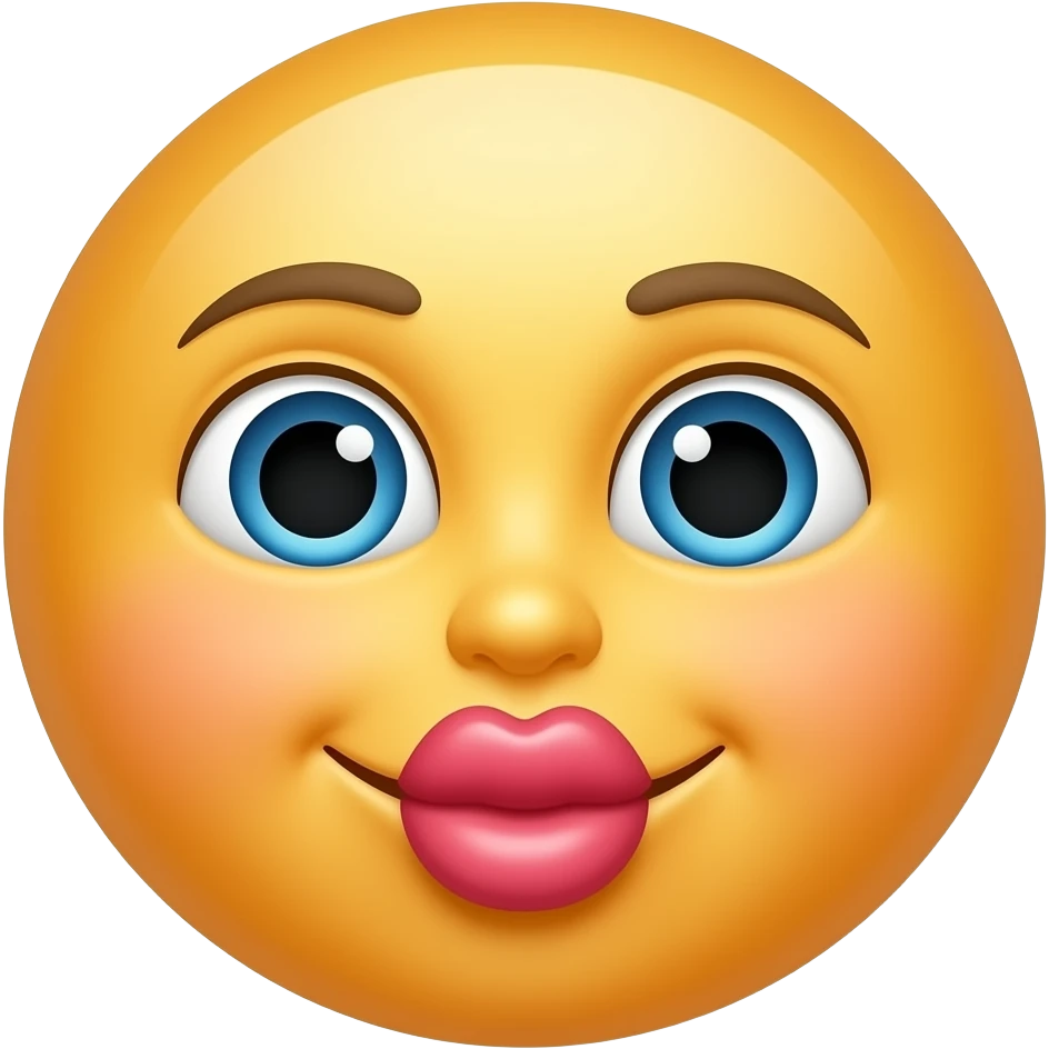 smiley kissing emoji