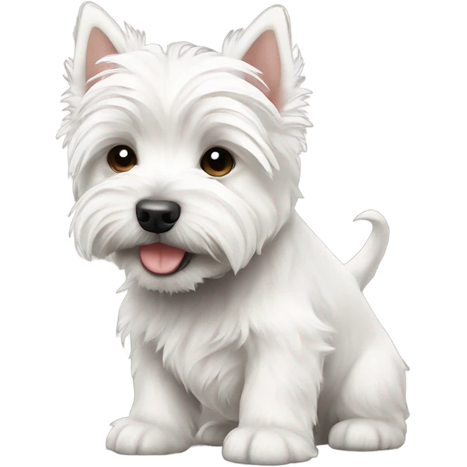 Puppy west highland white terrier emoji