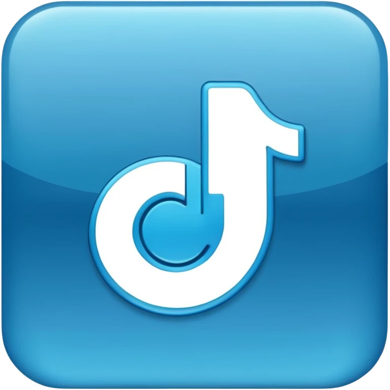 BLUE TIK TOK TICK emoji