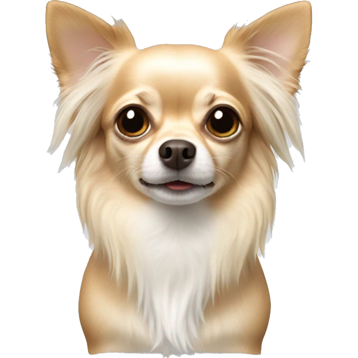 long-hair-chihuahua white hair emoji