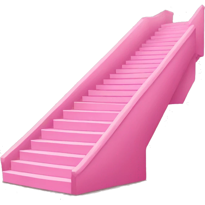 Pink stairs emoji