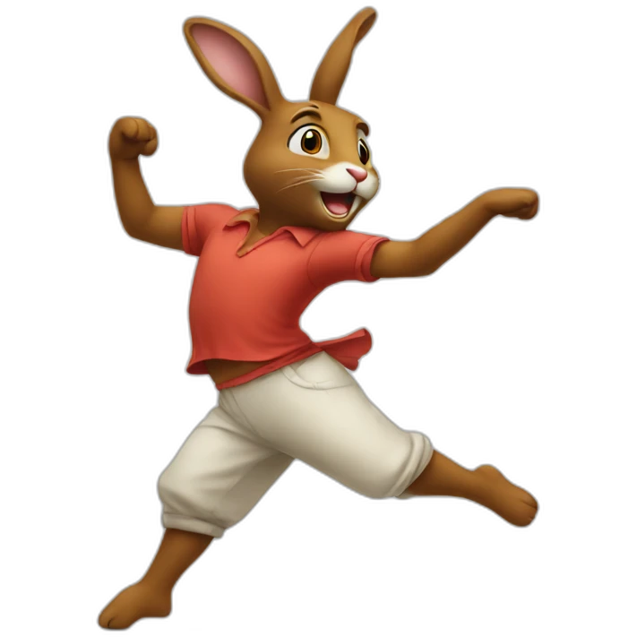 dancing rabbit emoji