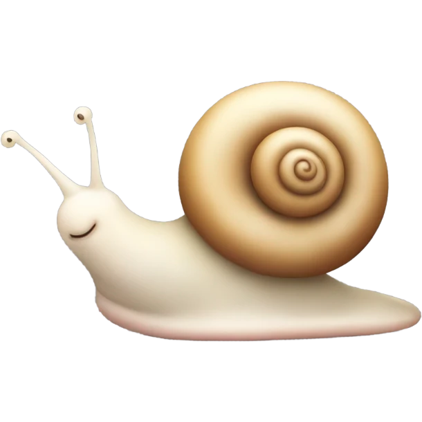 Sleepy snail emoji