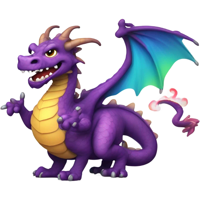 Farting dragon emoji