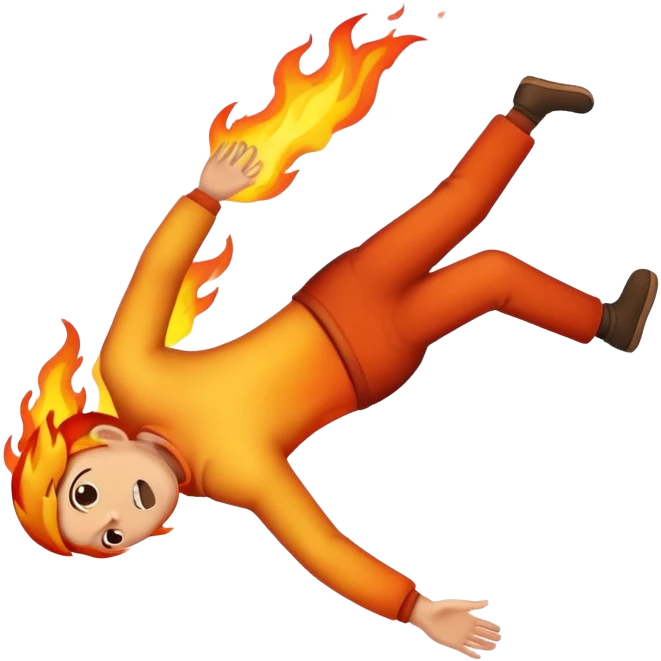 Stop drop roll emoji