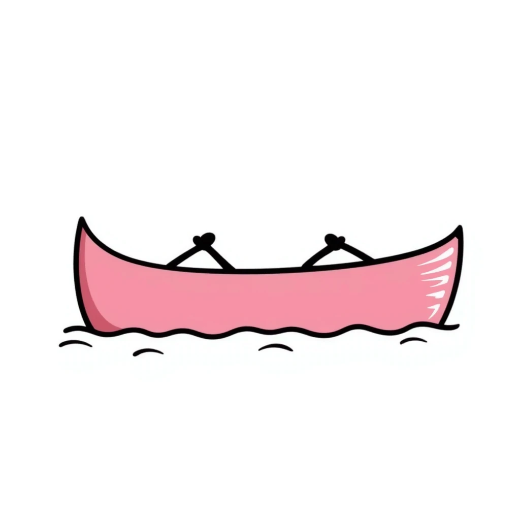 pink rowing boat emoji