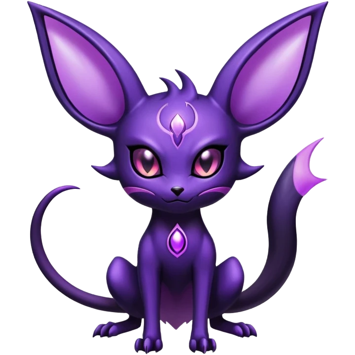 Shiny Dark Evil Espeon-Noibat-Hybrid (Full body) emoji