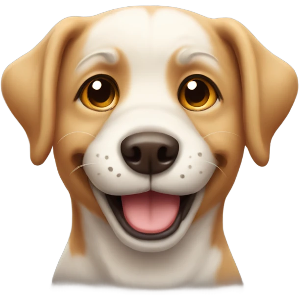 Dog with smile  emoji