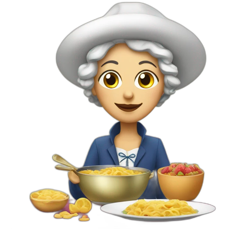Dame gourmande  emoji